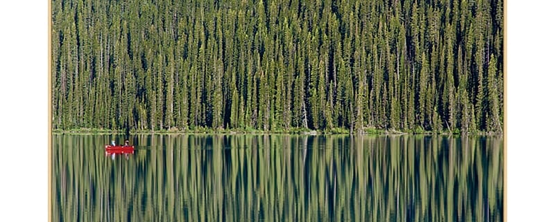 The Red Canoe Wall Art